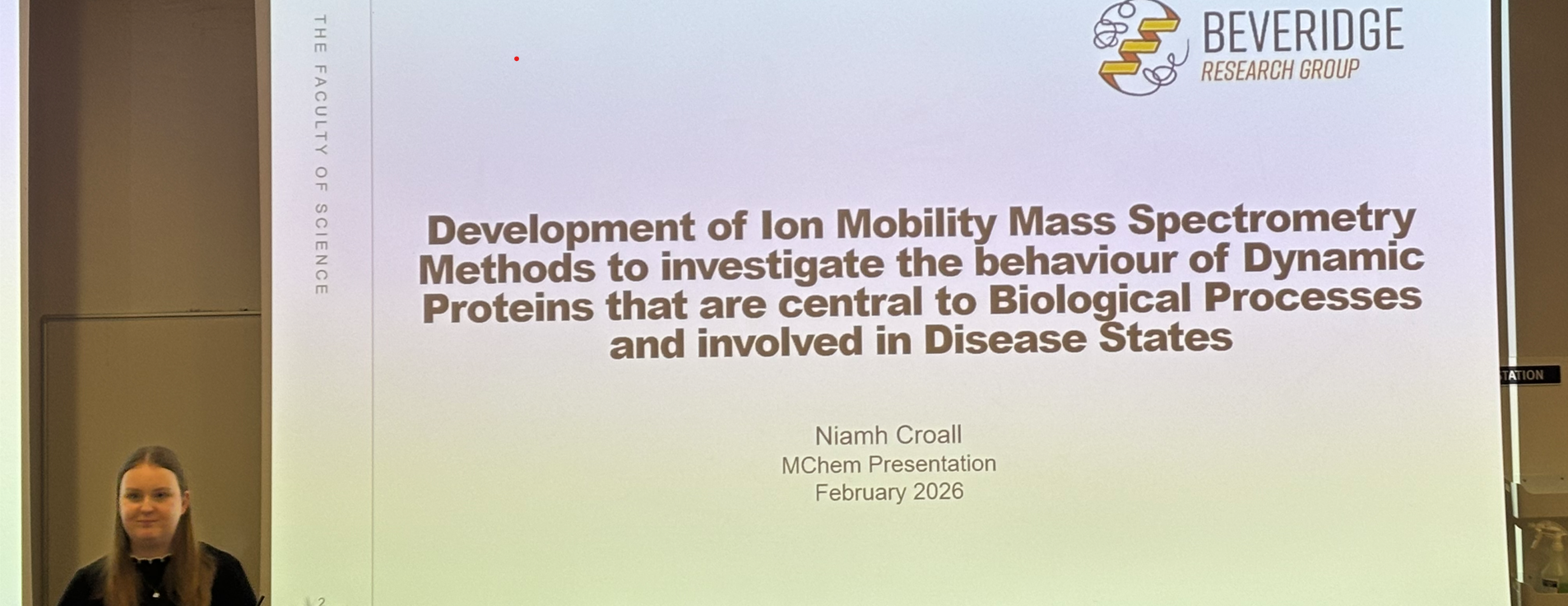 Carly and Niamh Present to the Chemical Biology Section
